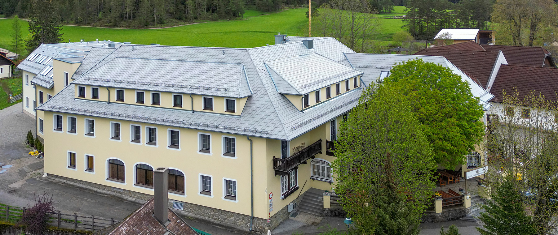 Hotel Kaiser Franz Josef von oben Foto / Luftbild Hotel Kaiser Franz Josef